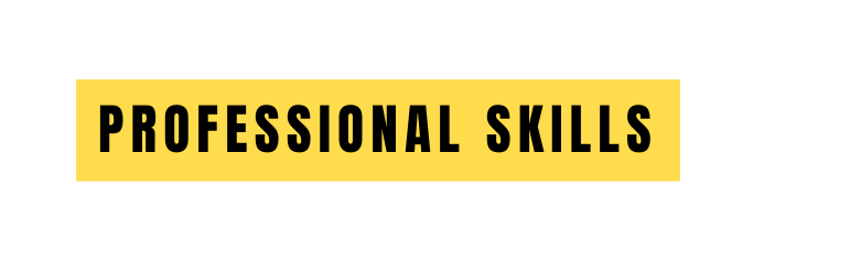PROFESSIONAL SKILLS