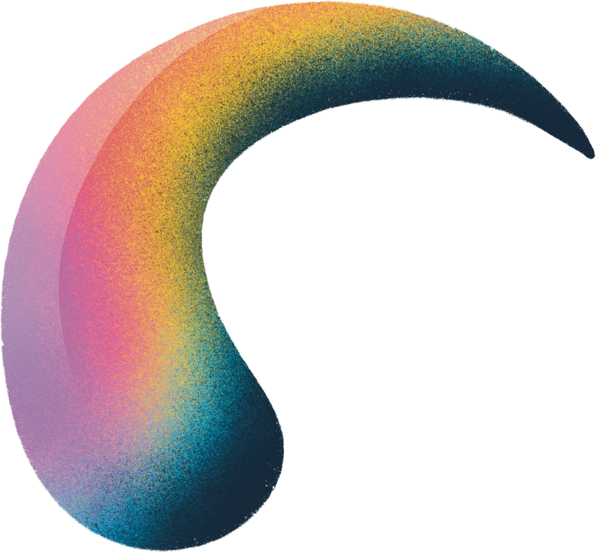 Grainy Gradient Cosmic Shape