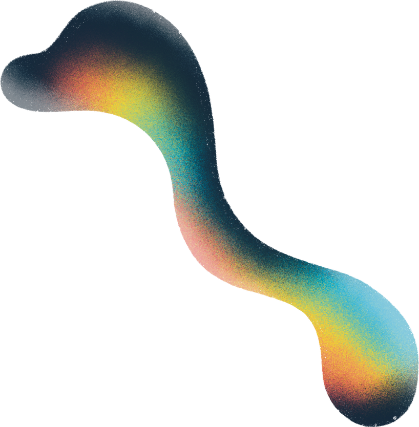 Grainy Gradient Cosmic Shape