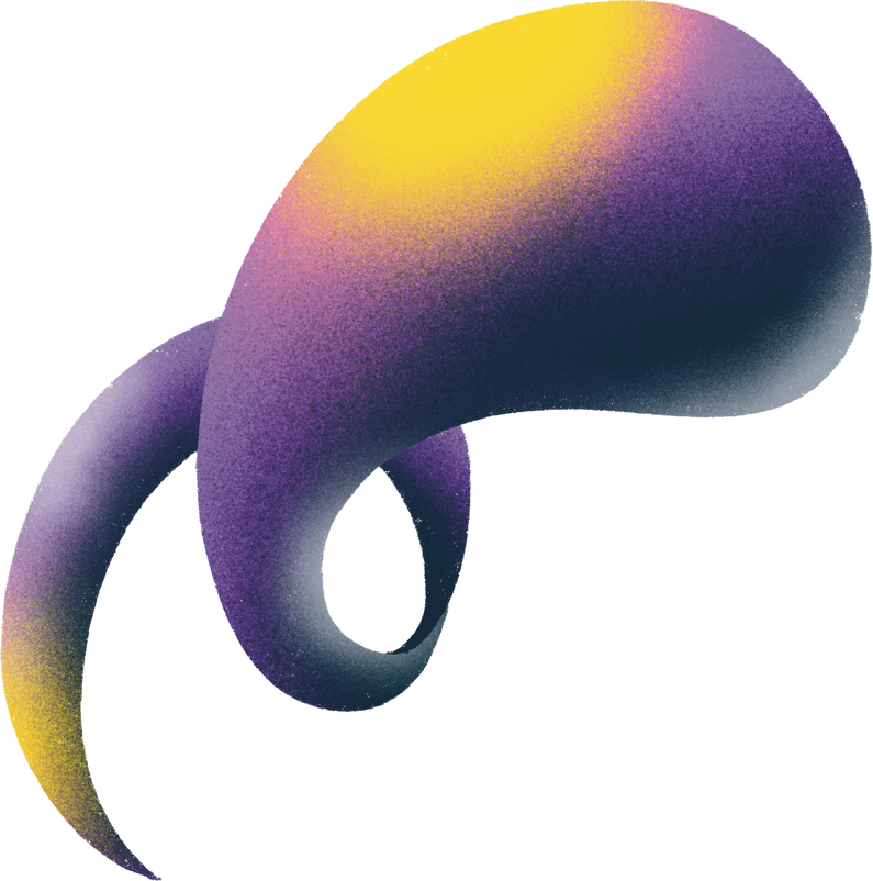 Grainy Gradient Cosmic Shape