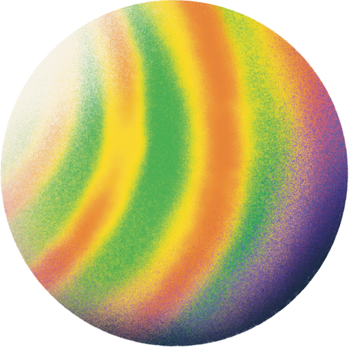 Grainy Gradient Planet